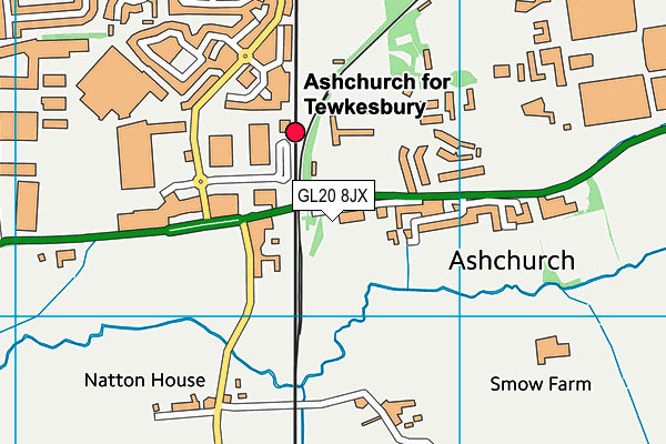 GL20 8JX map - OS VectorMap District (Ordnance Survey) GL20 8JX map - OS VectorMap District (Ordnance Survey)