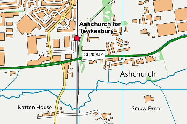 GL20 8JY map - OS VectorMap District (Ordnance Survey) GL20 8JY map - OS VectorMap District (Ordnance Survey)