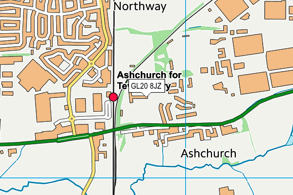 GL20 8JZ map - OS VectorMap District (Ordnance Survey) GL20 8JZ map - OS VectorMap District (Ordnance Survey)