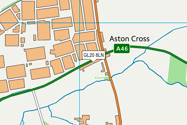 GL20 8LN map - OS VectorMap District (Ordnance Survey) GL20 8LN map - OS VectorMap District (Ordnance Survey)