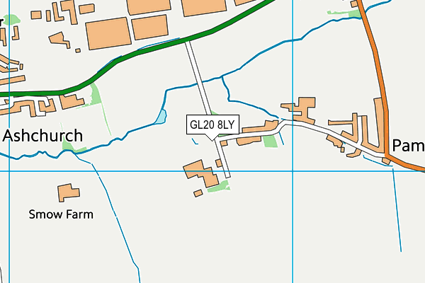 GL20 8LY map - OS VectorMap District (Ordnance Survey) GL20 8LY map - OS VectorMap District (Ordnance Survey)