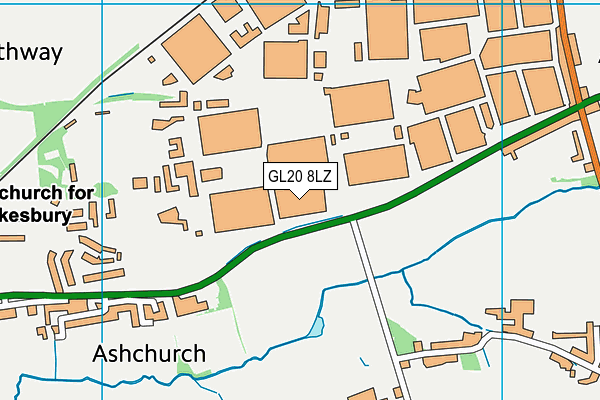 GL20 8LZ map - OS VectorMap District (Ordnance Survey) GL20 8LZ map - OS VectorMap District (Ordnance Survey)