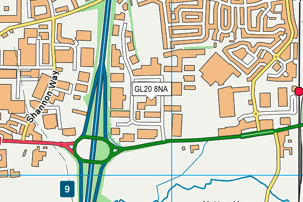 GL20 8NA map - OS VectorMap District (Ordnance Survey) GL20 8NA map - OS VectorMap District (Ordnance Survey)