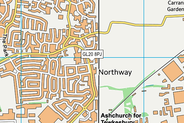 GL20 8PJ map - OS VectorMap District (Ordnance Survey) GL20 8PJ map - OS VectorMap District (Ordnance Survey)