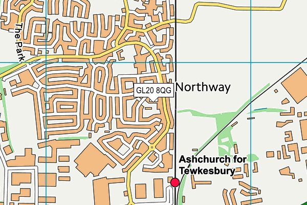 GL20 8QG map - OS VectorMap District (Ordnance Survey) GL20 8QG map - OS VectorMap District (Ordnance Survey)