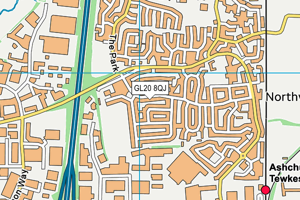 GL20 8QJ map - OS VectorMap District (Ordnance Survey) GL20 8QJ map - OS VectorMap District (Ordnance Survey)