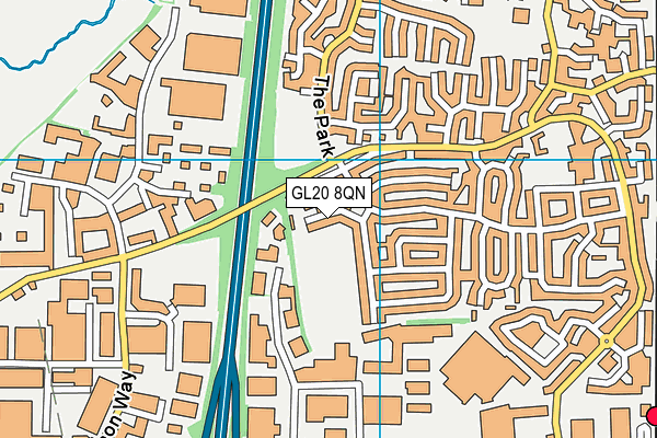 GL20 8QN map - OS VectorMap District (Ordnance Survey) GL20 8QN map - OS VectorMap District (Ordnance Survey)