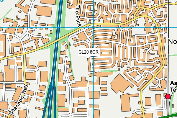 GL20 8QR map - OS VectorMap District (Ordnance Survey) GL20 8QR map - OS VectorMap District (Ordnance Survey)