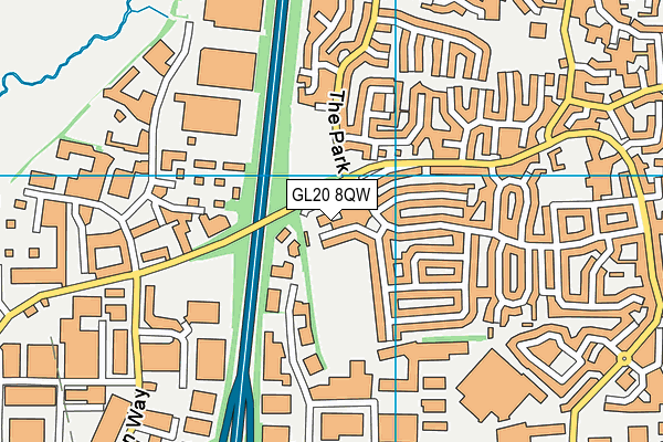 GL20 8QW map - OS VectorMap District (Ordnance Survey) GL20 8QW map - OS VectorMap District (Ordnance Survey)