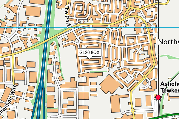 GL20 8QX map - OS VectorMap District (Ordnance Survey) GL20 8QX map - OS VectorMap District (Ordnance Survey)