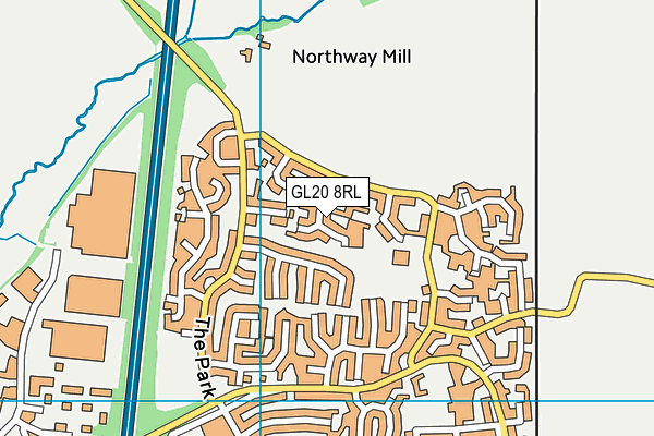 GL20 8RL map - OS VectorMap District (Ordnance Survey) GL20 8RL map - OS VectorMap District (Ordnance Survey)