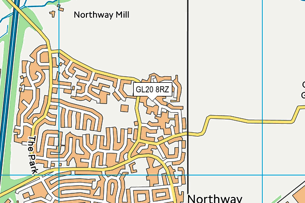 GL20 8RZ map - OS VectorMap District (Ordnance Survey) GL20 8RZ map - OS VectorMap District (Ordnance Survey)