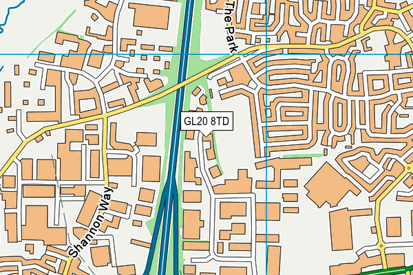 GL20 8TD map - OS VectorMap District (Ordnance Survey) GL20 8TD map - OS VectorMap District (Ordnance Survey)