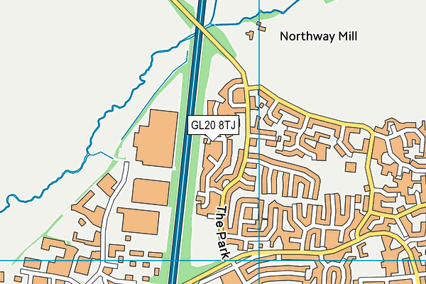 GL20 8TJ map - OS VectorMap District (Ordnance Survey) GL20 8TJ map - OS VectorMap District (Ordnance Survey)