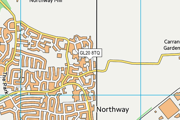 GL20 8TQ map - OS VectorMap District (Ordnance Survey) GL20 8TQ map - OS VectorMap District (Ordnance Survey)