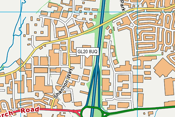 GL20 8UQ map - OS VectorMap District (Ordnance Survey) GL20 8UQ map - OS VectorMap District (Ordnance Survey)