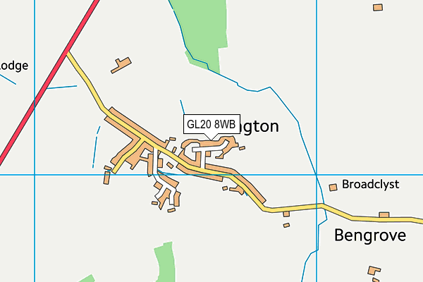 GL20 8WB map - OS VectorMap District (Ordnance Survey) GL20 8WB map - OS VectorMap District (Ordnance Survey)