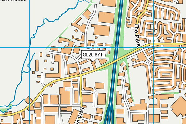 GL20 8YT map - OS VectorMap District (Ordnance Survey) GL20 8YT map - OS VectorMap District (Ordnance Survey)
