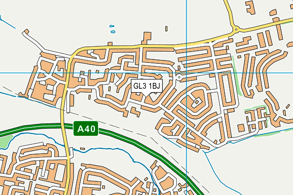 GL3 1BJ map - OS VectorMap District (Ordnance Survey) GL3 1BJ map - OS VectorMap District (Ordnance Survey)