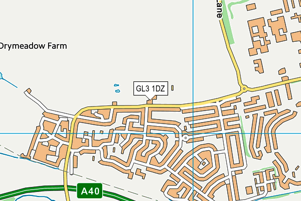 GL3 1DZ map - OS VectorMap District (Ordnance Survey) GL3 1DZ map - OS VectorMap District (Ordnance Survey)