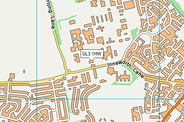 GL3 1HW map - OS VectorMap District (Ordnance Survey) GL3 1HW map - OS VectorMap District (Ordnance Survey)