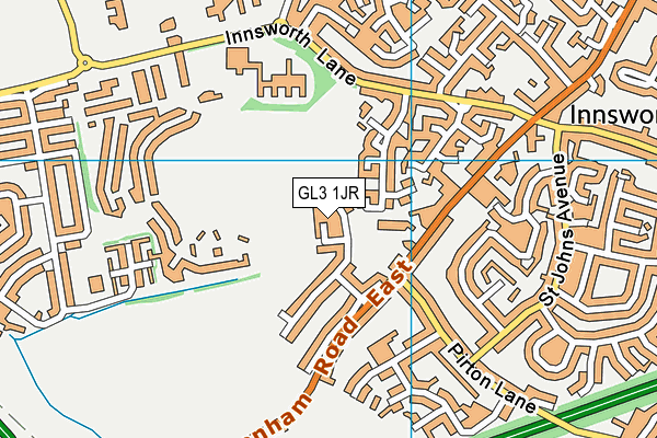 GL3 1JR map - OS VectorMap District (Ordnance Survey) GL3 1JR map - OS VectorMap District (Ordnance Survey)