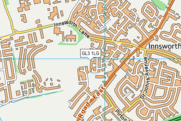 GL3 1LG map - OS VectorMap District (Ordnance Survey) GL3 1LG map - OS VectorMap District (Ordnance Survey)