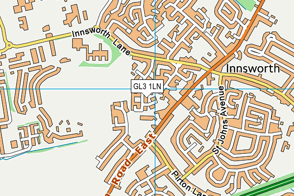 GL3 1LN map - OS VectorMap District (Ordnance Survey) GL3 1LN map - OS VectorMap District (Ordnance Survey)