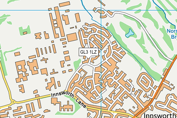 GL3 1LZ map - OS VectorMap District (Ordnance Survey) GL3 1LZ map - OS VectorMap District (Ordnance Survey)