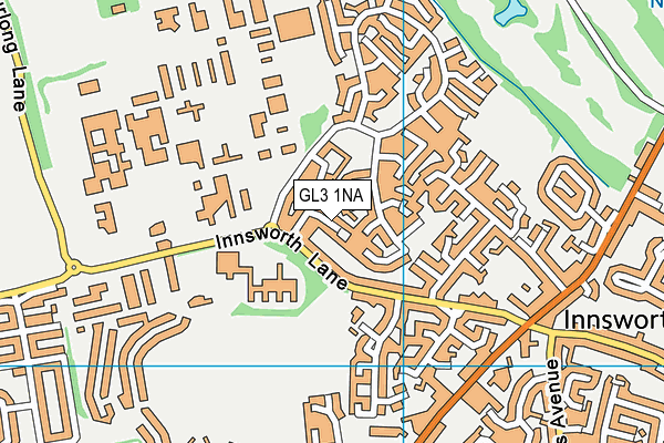 GL3 1NA map - OS VectorMap District (Ordnance Survey) GL3 1NA map - OS VectorMap District (Ordnance Survey)