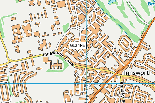 GL3 1NE map - OS VectorMap District (Ordnance Survey) GL3 1NE map - OS VectorMap District (Ordnance Survey)