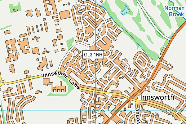 GL3 1NH map - OS VectorMap District (Ordnance Survey) GL3 1NH map - OS VectorMap District (Ordnance Survey)