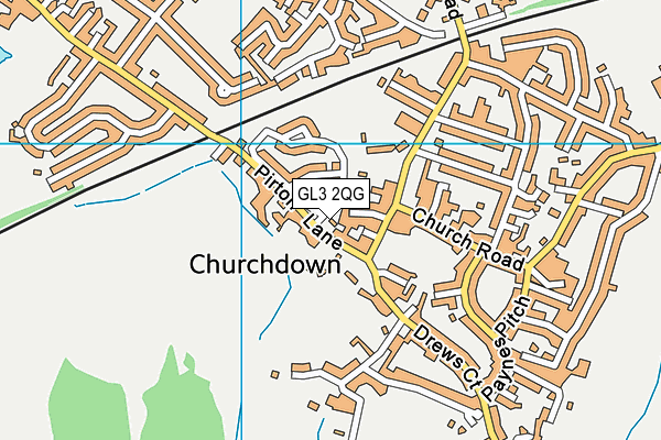 GL3 2QG map - OS VectorMap District (Ordnance Survey) GL3 2QG map - OS VectorMap District (Ordnance Survey)
