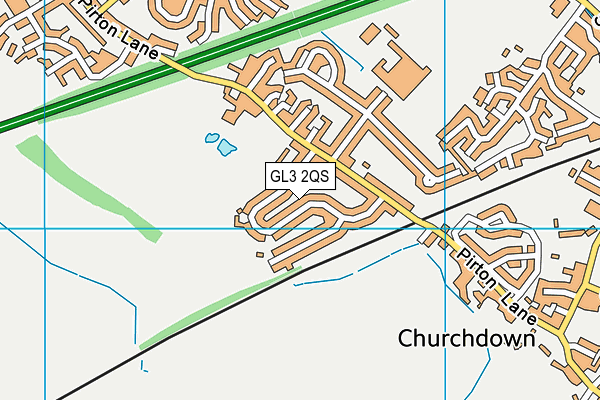 GL3 2QS map - OS VectorMap District (Ordnance Survey) GL3 2QS map - OS VectorMap District (Ordnance Survey)