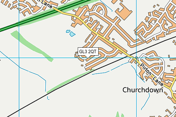 GL3 2QT map - OS VectorMap District (Ordnance Survey) GL3 2QT map - OS VectorMap District (Ordnance Survey)