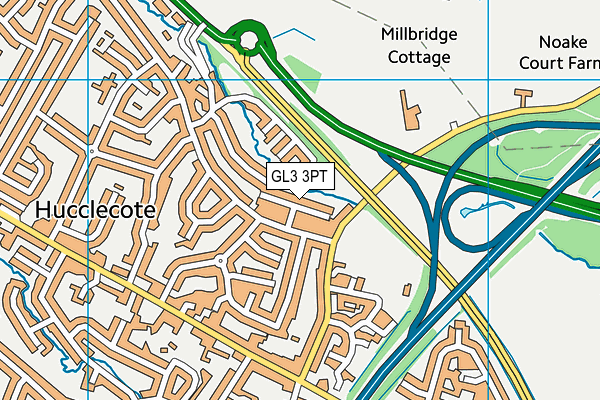 GL3 3PT map - OS VectorMap District (Ordnance Survey) GL3 3PT map - OS VectorMap District (Ordnance Survey)