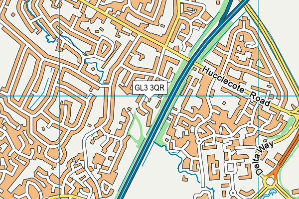 GL3 3QR map - OS VectorMap District (Ordnance Survey) GL3 3QR map - OS VectorMap District (Ordnance Survey)