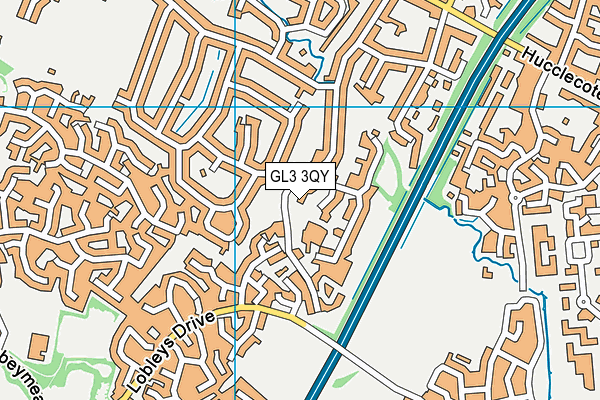 GL3 3QY map - OS VectorMap District (Ordnance Survey) GL3 3QY map - OS VectorMap District (Ordnance Survey)