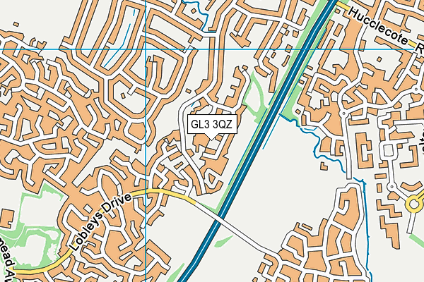 GL3 3QZ map - OS VectorMap District (Ordnance Survey) GL3 3QZ map - OS VectorMap District (Ordnance Survey)