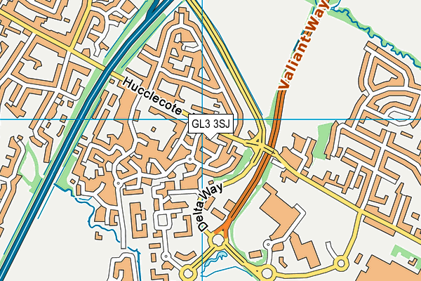GL3 3SJ map - OS VectorMap District (Ordnance Survey) GL3 3SJ map - OS VectorMap District (Ordnance Survey)