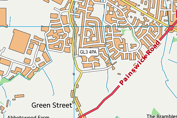 GL3 4PA map - OS VectorMap District (Ordnance Survey) GL3 4PA map - OS VectorMap District (Ordnance Survey)
