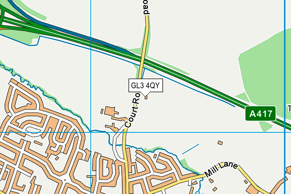 GL3 4QY map - OS VectorMap District (Ordnance Survey) GL3 4QY map - OS VectorMap District (Ordnance Survey)