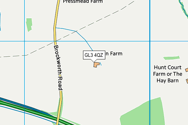 GL3 4QZ map - OS VectorMap District (Ordnance Survey) GL3 4QZ map - OS VectorMap District (Ordnance Survey)