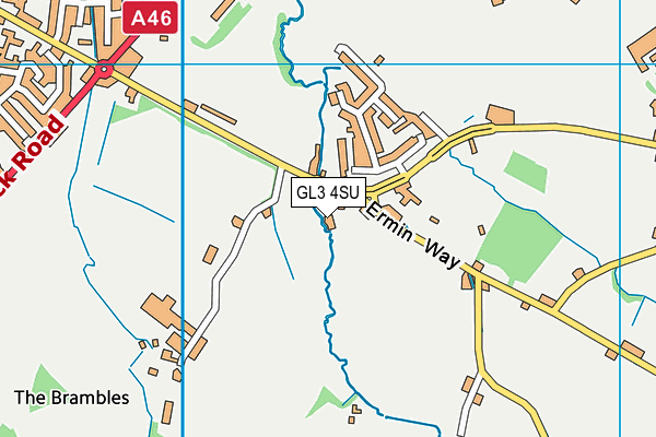GL3 4SU map - OS VectorMap District (Ordnance Survey) GL3 4SU map - OS VectorMap District (Ordnance Survey)
