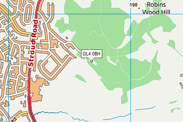GL4 0BH map - OS VectorMap District (Ordnance Survey) GL4 0BH map - OS VectorMap District (Ordnance Survey)