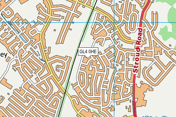 GL4 0HE map - OS VectorMap District (Ordnance Survey) GL4 0HE map - OS VectorMap District (Ordnance Survey)