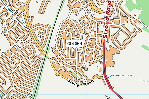 GL4 0HN map - OS VectorMap District (Ordnance Survey) GL4 0HN map - OS VectorMap District (Ordnance Survey)