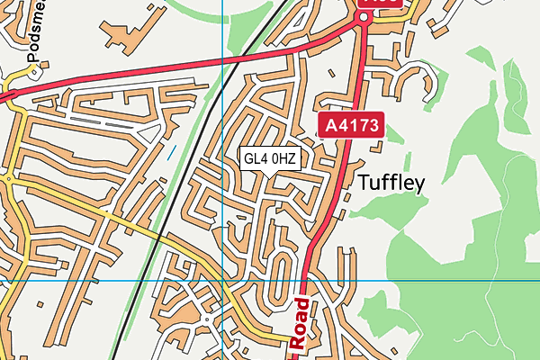 GL4 0HZ map - OS VectorMap District (Ordnance Survey) GL4 0HZ map - OS VectorMap District (Ordnance Survey)