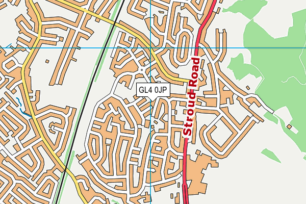 GL4 0JP map - OS VectorMap District (Ordnance Survey) GL4 0JP map - OS VectorMap District (Ordnance Survey)