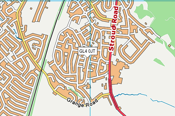 GL4 0JT map - OS VectorMap District (Ordnance Survey) GL4 0JT map - OS VectorMap District (Ordnance Survey)